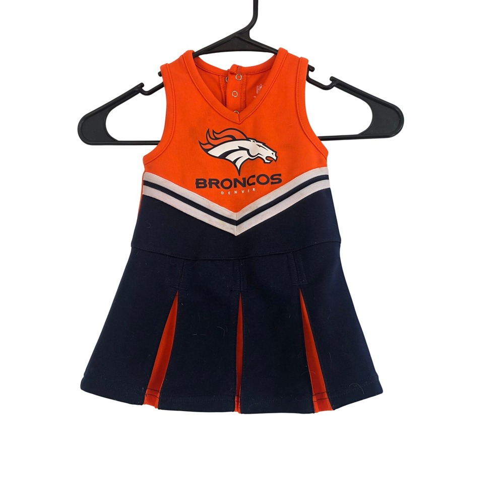 Denver Broncos Baby Cheerleader Dress  Blue NFL‎ Team Apparel Infant Size 18M